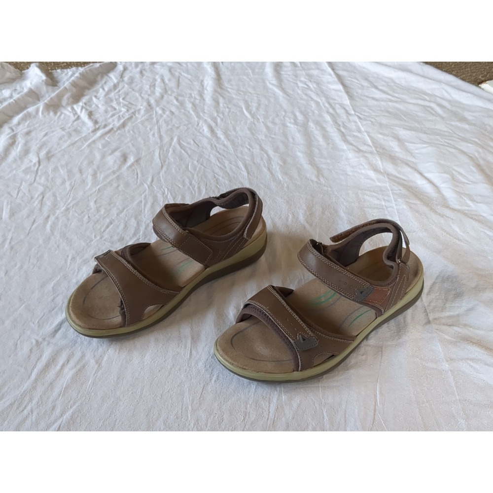 Orthofeet Malibu Sandals Sz 10.5 Wide Brown